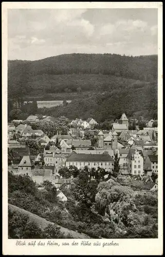 Münstereifel Panorama mit St. Angela-Kindererholungsheim der Ursulinen 1950