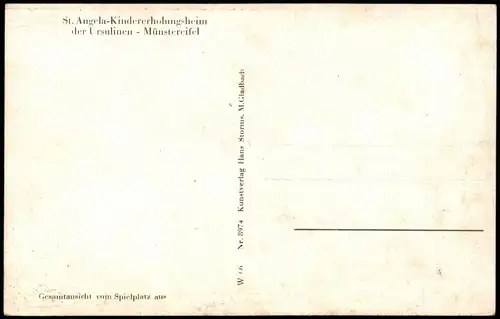 Münstereifel Partie am St. Angela-Kindererholungsheim d. Ursulinen 1950