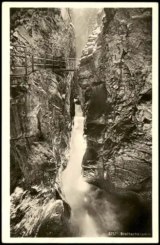 Tiefenbach Oberstdorf (Allgäu) Breitachklamm Waterfall Wasserfall 1940