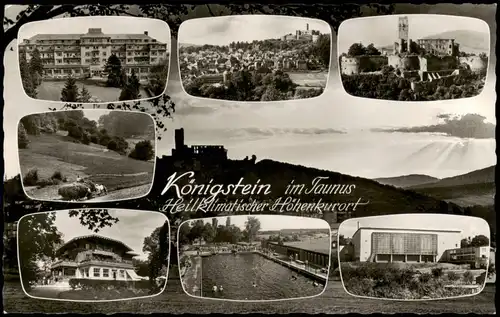 Ansichtskarte Königstein (Taunus) Mehrbildkarte mit Ortsansichten 1959
