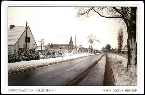 Holzendorf (Mark)-Gemeinde Nordwestuckermark DORFSTRASSE IN HOLZENDORF 1997