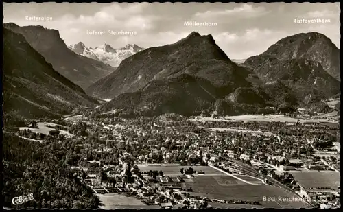 Ansichtskarte Bad Reichenhall Luftbild Gesamtansicht vom Flugzeug aus 1958