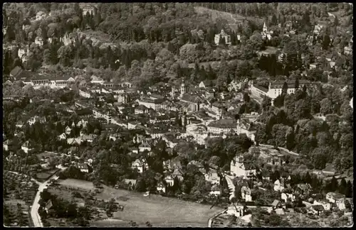 Baden-Baden Luftbild Luftaufnahme 1953   mit Zensurstempel der Alliierten