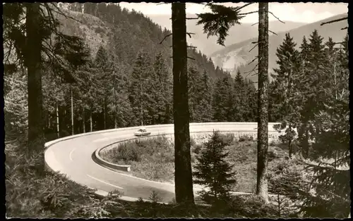 Schwarzwald (Allgemein) SCHWARZWALDHOCHSTRASSE beim Ruhestein Schwarzwald 1971