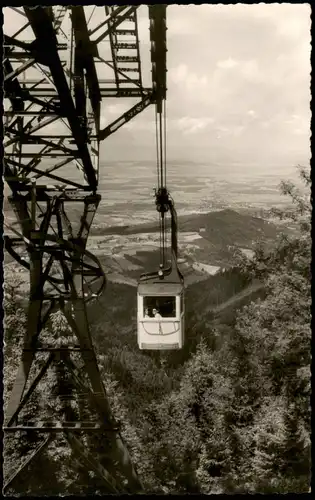 Freiburg im Breisgau BLICK auf Freiburg, Rheintal und Vogesen 1960