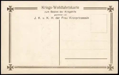 Ansichtskarte  Kinder des Kronprinzenpaares in Feldgrau - Uniform 1917