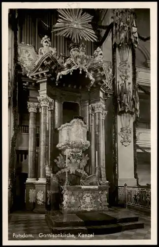 Ansichtskarte Potsdam Garnisionskirche - Kanzel 1932