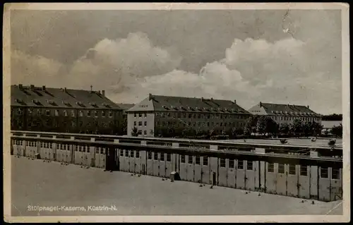 Küstrin Kostrzyn nad Odrą Stälpnagel-Kaserne, Neustadt 1943  gel. Feldpost WK2