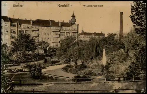 Ansichtskarte Neukölln-Berlin Rixdorf Wildenbruchplatz 1912