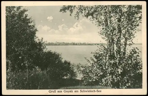Ansichtskarte Goyatz-Schwielochsee Schwielochsee 1922