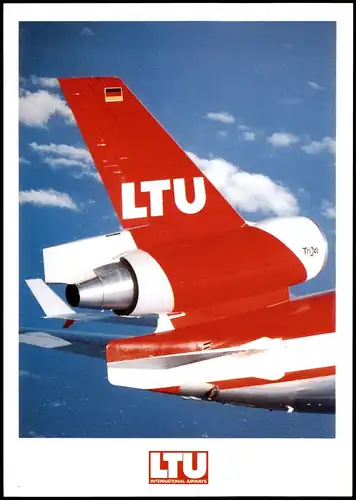 Ansichtskarte  Flugzeug McDonnell Douglas MD 11 LTU Hecktriebwerk 1999