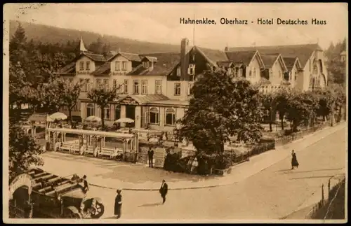 Ansichtskarte Hahnenklee-Goslar Oberharz - Hotel Deutsches Haus 1927