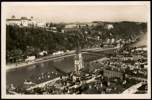 Ansichtskarte Passau Blick über die Stadt 1934