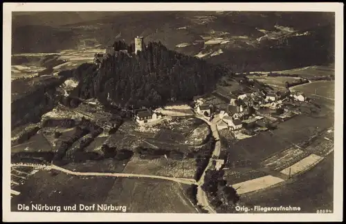 Ansichtskarte Nürburg Luftbild 1932