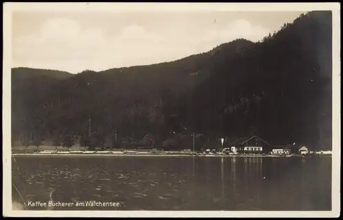 Ansichtskarte Kochel am See Kaffee Bucherer am Walchensee. 1930