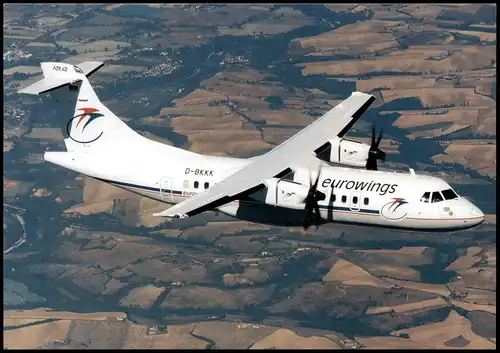 Ansichtskarte  ATR 42-500 Flugzeug Airplane Avion Eurowings 1999