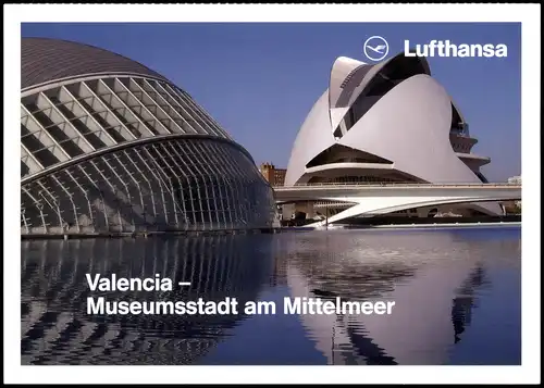 Postales Valencia València Museum - Lufthansa Werbung 2009