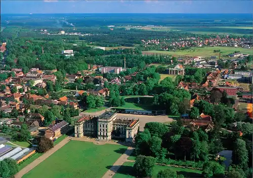 Ansichtskarte Ludwigslust Luftbild - Schloss 2000