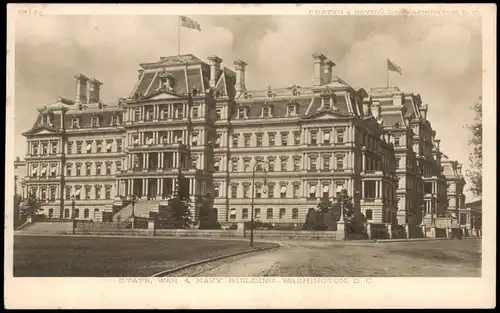 Postcard Washington D.C. STATE WAR & NAVY BUILDING 1930