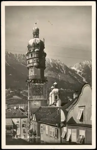 Ansichtskarte Innsbruck Partie am Stadtturm 1942