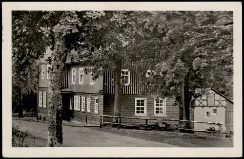 Ansichtskarte Oberhof (Thüringen) Wald-Gasthof Wegscheide Inh. W. Kern 1955
