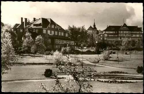 Oberhof (Thüringen) Blick FDGB-Heim Stachanow und Ernst Thälmann-Haus 1958