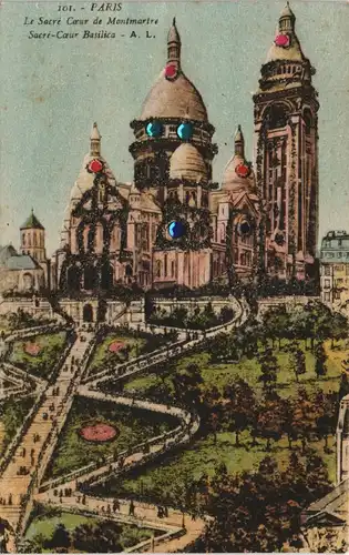 CPA Paris Sacré-Caur Basilica 1910