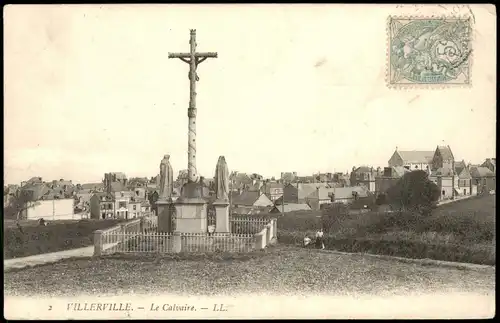 CPA Villerville Le Calvaire; Ortsansicht 1906