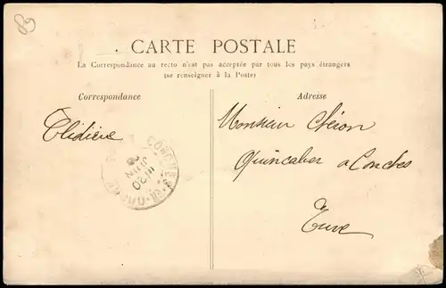 CPA Auxerre L' Yonne, l'Église St-Germain et l'Hôpital 1906