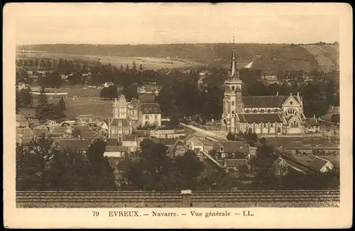 CPA Evreux Navarre Vue générale, Panorama-Ansicht 1920