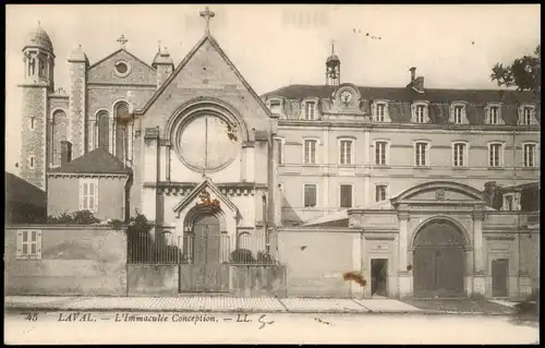 CPA Laval (Mayenne) L' Immaculée Conception; Gebäude-Ansicht 1910