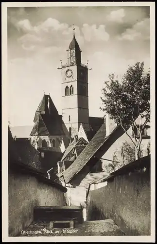 Ansichtskarte Überlingen Blick auf Münster, weg 1931