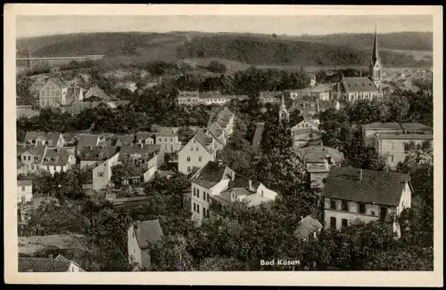 Ansichtskarte Bad Kösen Panorama-Ansicht 1950