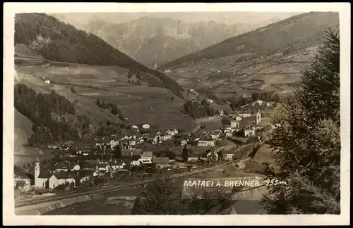 Ansichtskarte Matrei am Brenner Blick auf die Stadt 1928 Privatfoto