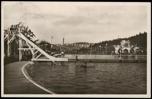 Ansichtskarte Michelstadt Stadion, Partie im Schwimmbad 1930