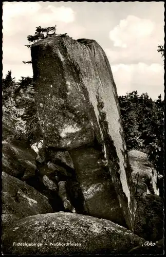 Ansichtskarte  Partie am Nußhardtfelsen 1960