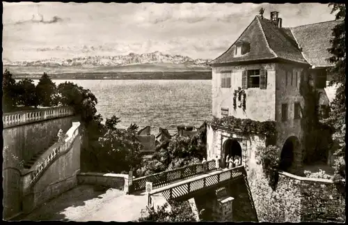 Ansichtskarte Meersburg Schloßbrücke 1960