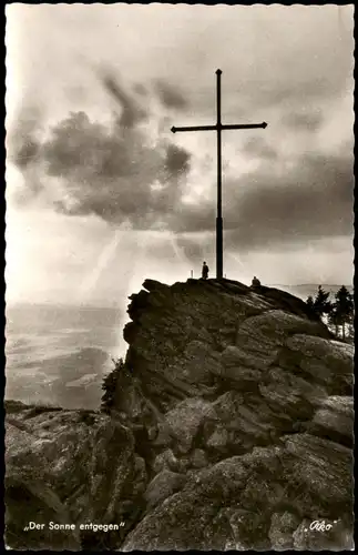 Bad Kötzting Kreuzfelsen auf dem Kaitersberg bei Kötzting 1961