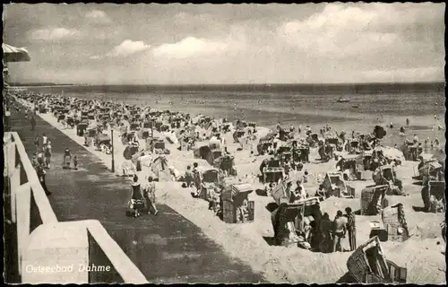Ansichtskarte Dahme (Holstein) Strand Ostsee Ostseebad 1950