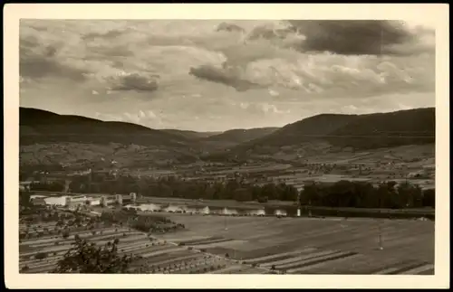 Ansichtskarte Rothenfels Ortsansicht, Panorama-Blick 1950
