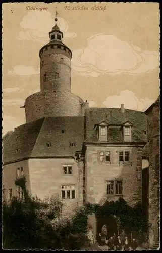 Ansichtskarte Büdingen Schloss (Castle Building) 1920
