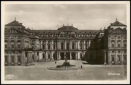 Ansichtskarte Würzburg Residenz Gebäude-Ansicht 1940