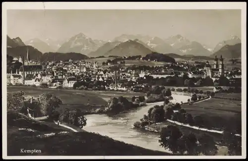 Ansichtskarte Kempten (Allgäu) Panorama-Ansicht 1931