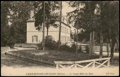 CPA Saint-Honoré-les-Bains Le Grand Hôtel des Bains 1910