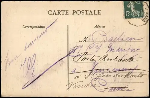 CPA .Frankreich Rochers de la Côte de CROIX-de-VIE à SION 1920