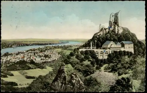 Ansichtskarte Königswinter Fotokunst Drachenfels 1957