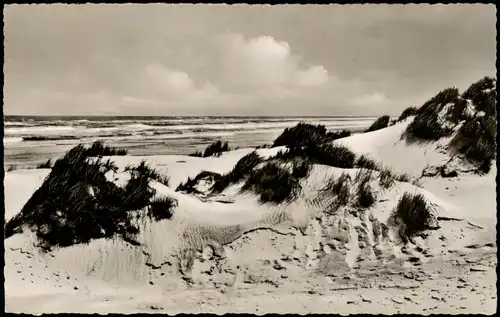 Ansichtskarte Norderney NORDSEEBAD Dünen und Strand 1956