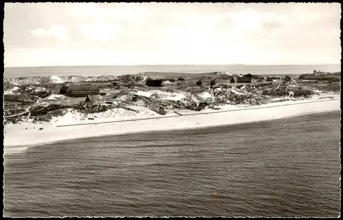 Ansichtskarte Insel Sylt Nordseeinsel SYLT vom Flugzeug aus 1960