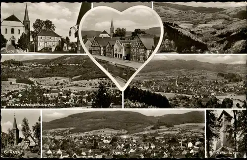 Ansichtskarte Fürth (Odenwald) Mehrbildkarte mit div. Ortsansichten 1959