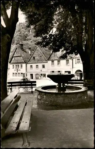 Ansichtskarte Wirsberg (Oberfranken) Blick zum Rathaus 1960